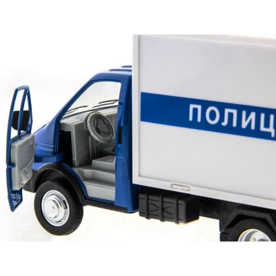 Машина "АВТОПАНОРАМА" "ГАЗель" (полиция) 1/28, в/к 24*14*12 см