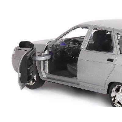Машина "АВТОПАНОРАМА" ВАЗ 2112, 1/22, серебряный, инерция, в/к 24,5*12,5*10,5 см