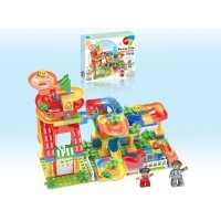 Конструктор Pilage Детский сад (206 деталей), лабиринт с шариками и воронками