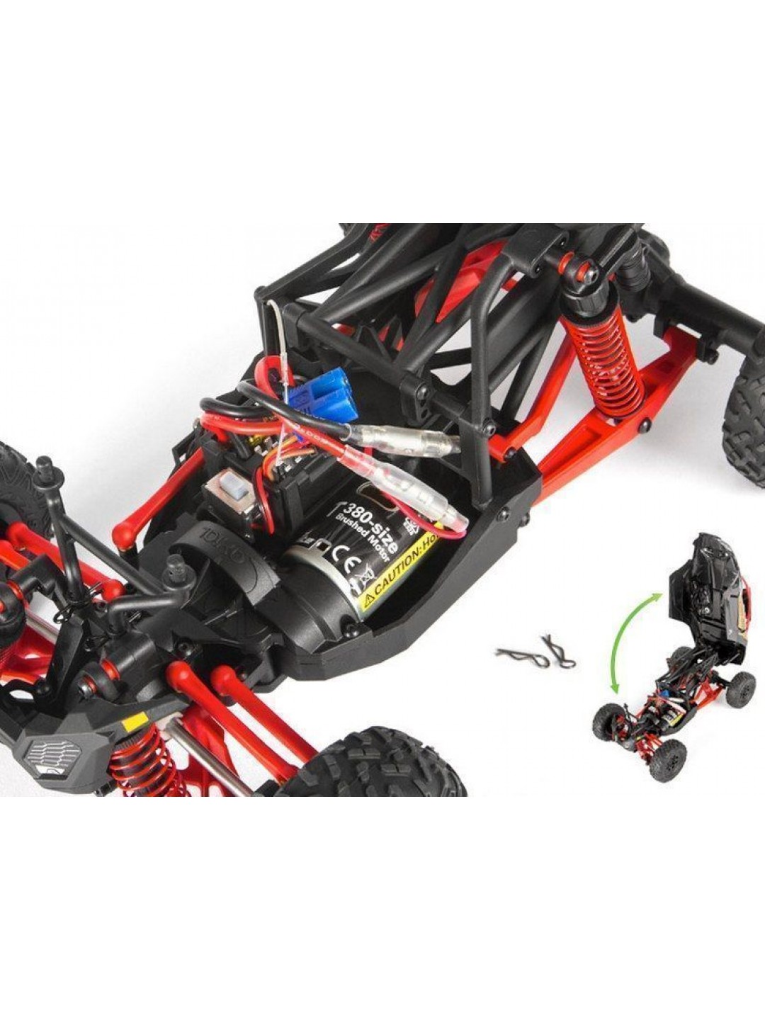 Радиоуправляемый багги Axial Yeti Jr. Can-Am Maverick 4WD 1:18 RTR