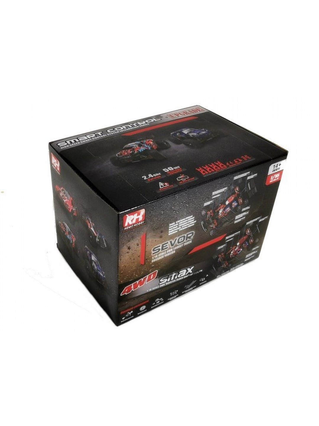 Радиоуправляемая трагги Remo Hobby S EVO-R Brushless (синяя) 4WD 2.4G 1/16 RTR