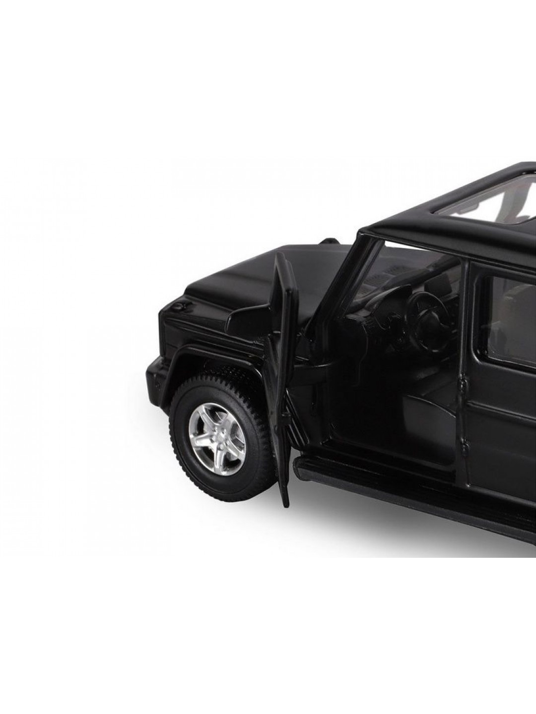 Машина "АВТОПАНОРАМА" Mercedes-Benz G350d, черный, 1/42, инерция, откр. двери, в/к 17,5*12,5*6,5 см
