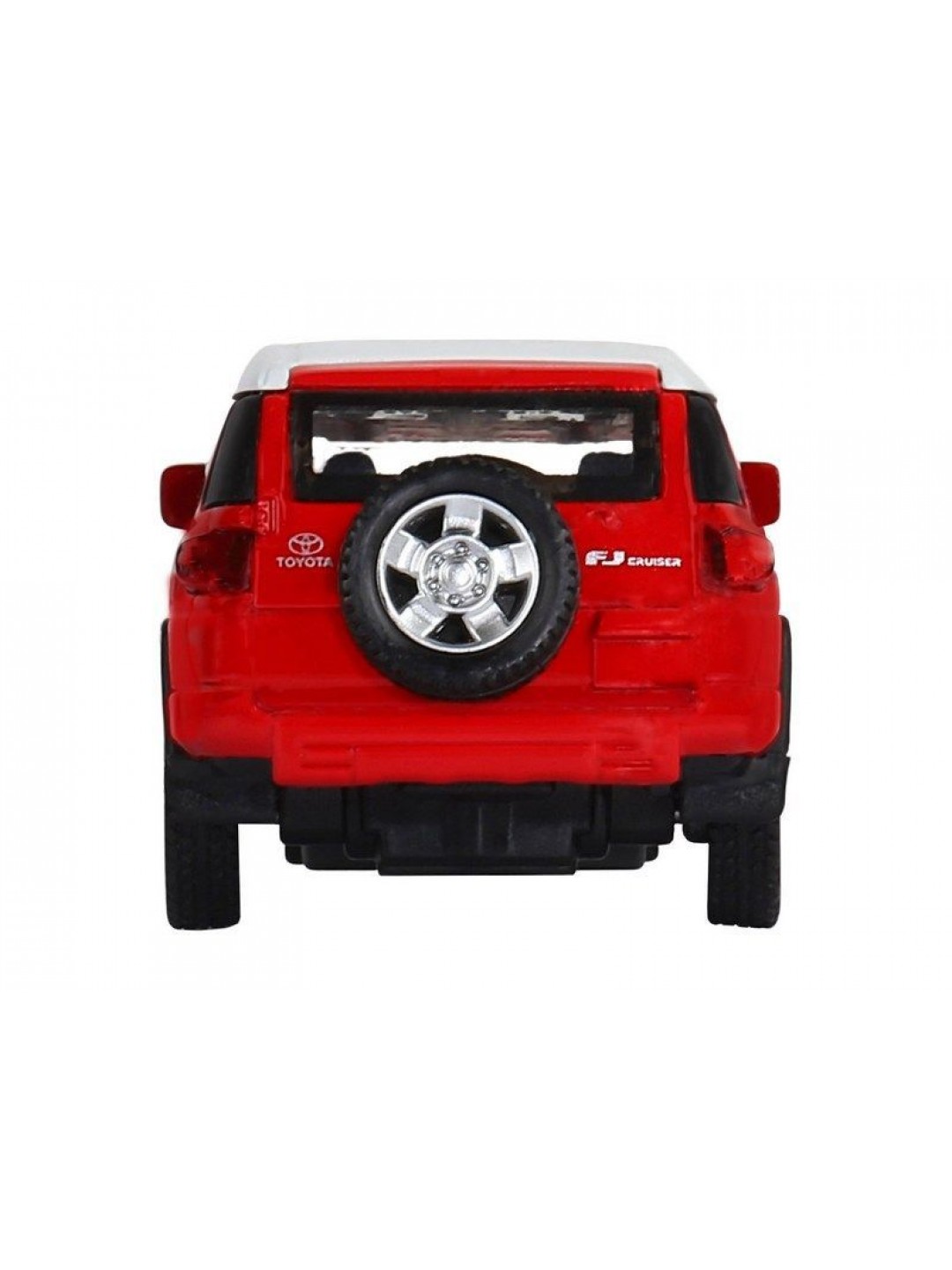 Машина "АВТОПАНОРАМА" Toyota FJ Cruiser, красный, 1/43, инерция, в/к 17,5*12,5*6,5 см