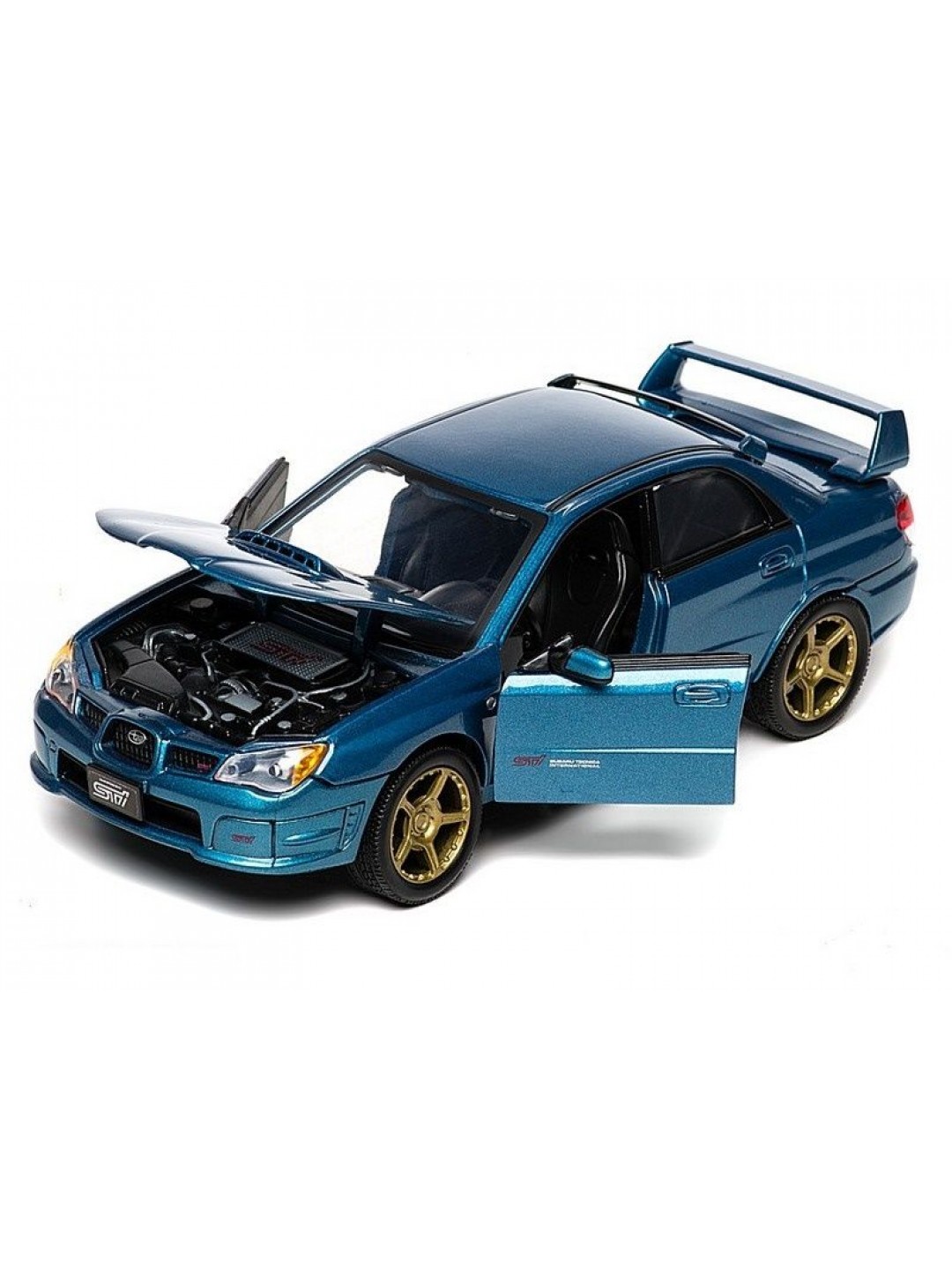 Машина Autotime "SUBARU IMPREZA WRX STI" тюнинг гараж 1:24 инерционная