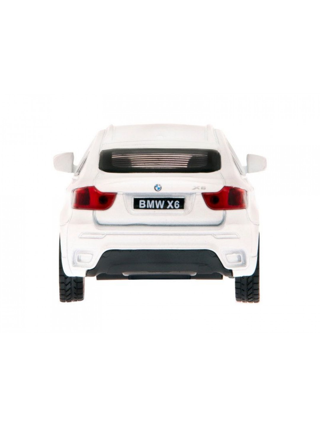 Машина "АВТОПАНОРАМА" BMW X6, 1/43, белый, инерция, откр. двери, в/к 17,5*12,5*6,5 см