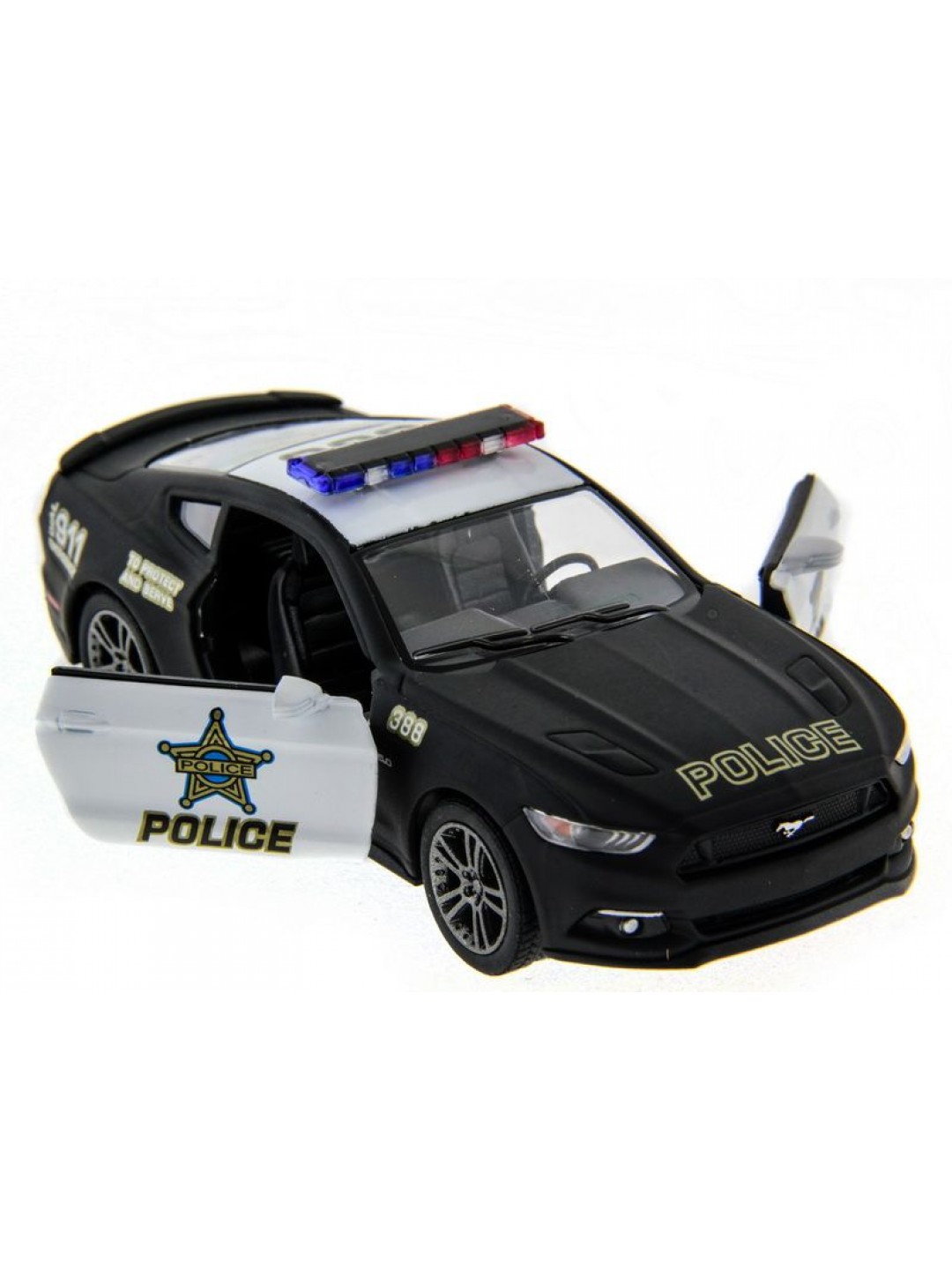 Машина Kinsmart 1:38 Ford Mustang GT 2015 (Police) инерция (1/12шт.) б/к