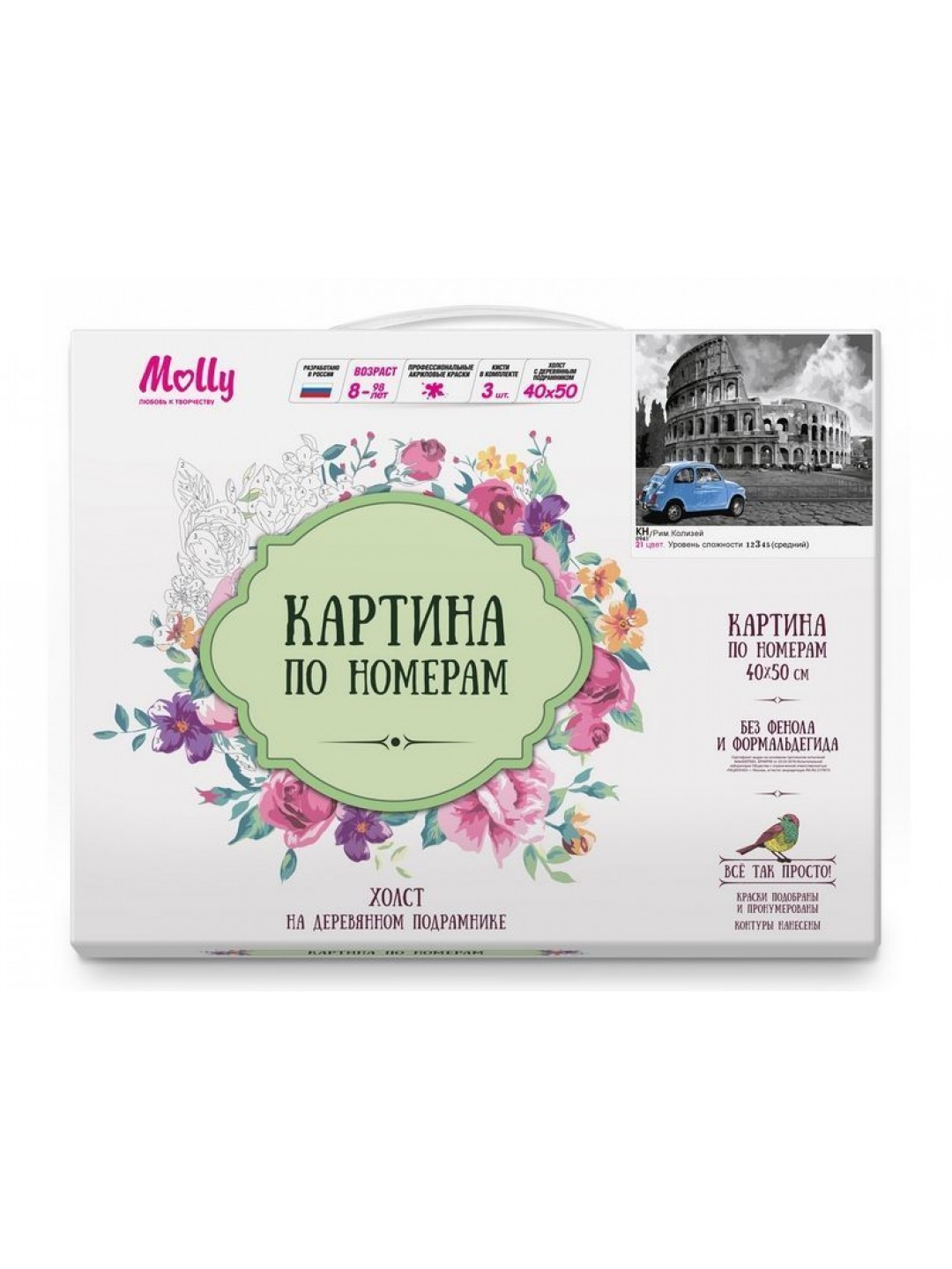 Картина по номерам 40х50 РИМ. КОЛИЗЕЙ (21цвет)