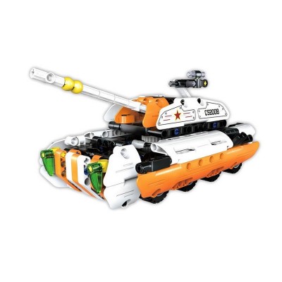 Конструктор CaDA Technic танк-трансформер 2 в 1, инерционный (294 деталей)