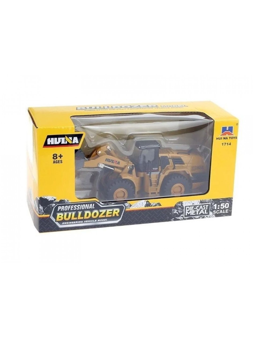 Металлический фронтальный погрузчик HUI NA TOYS 1/50
