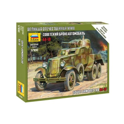 Сборная модель ZVEZDA Советский бронеавтомобиль БА-10, 1/100