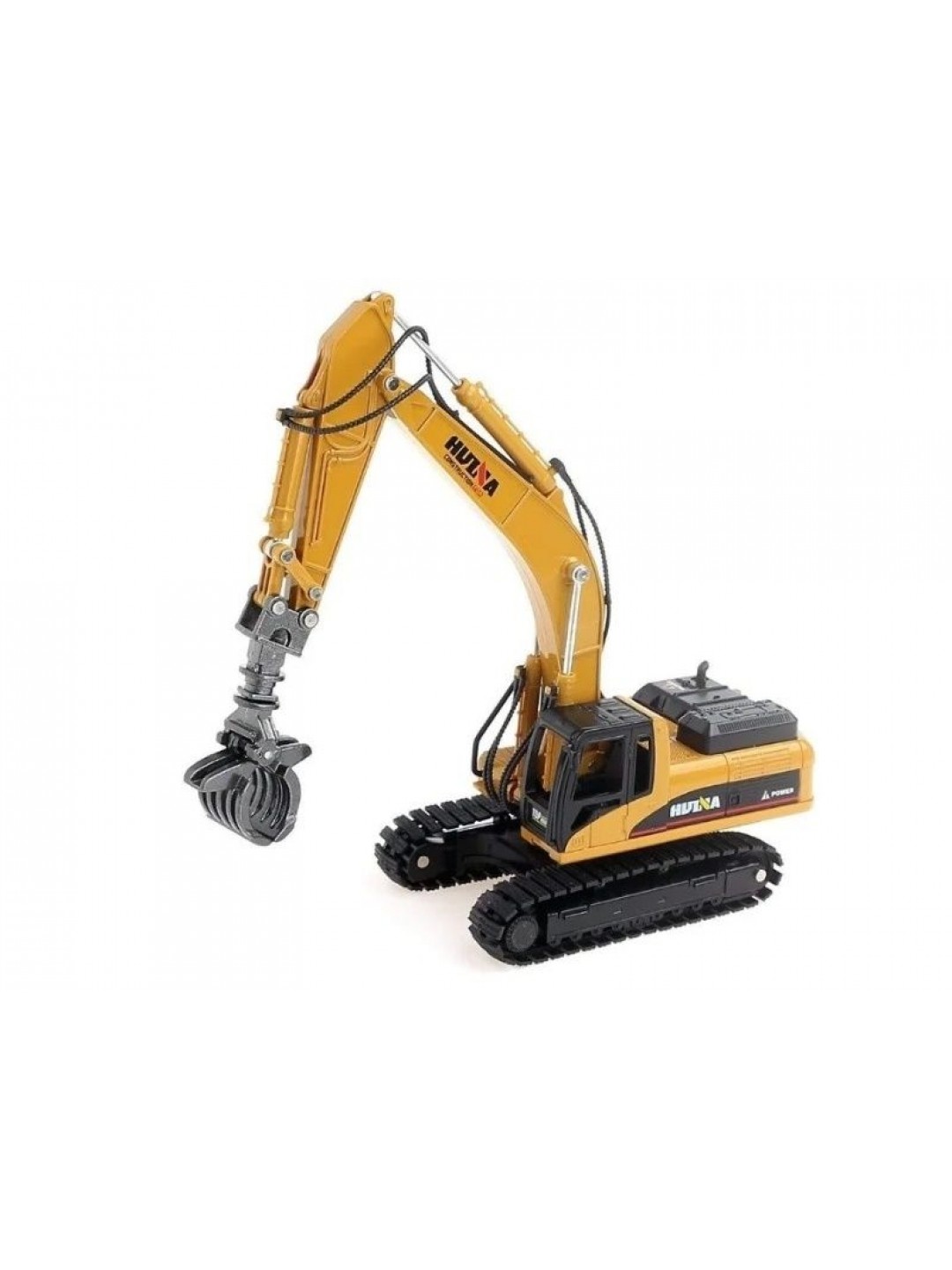 Металлический экскаватор с грейфером HUI NA TOYS 1/50