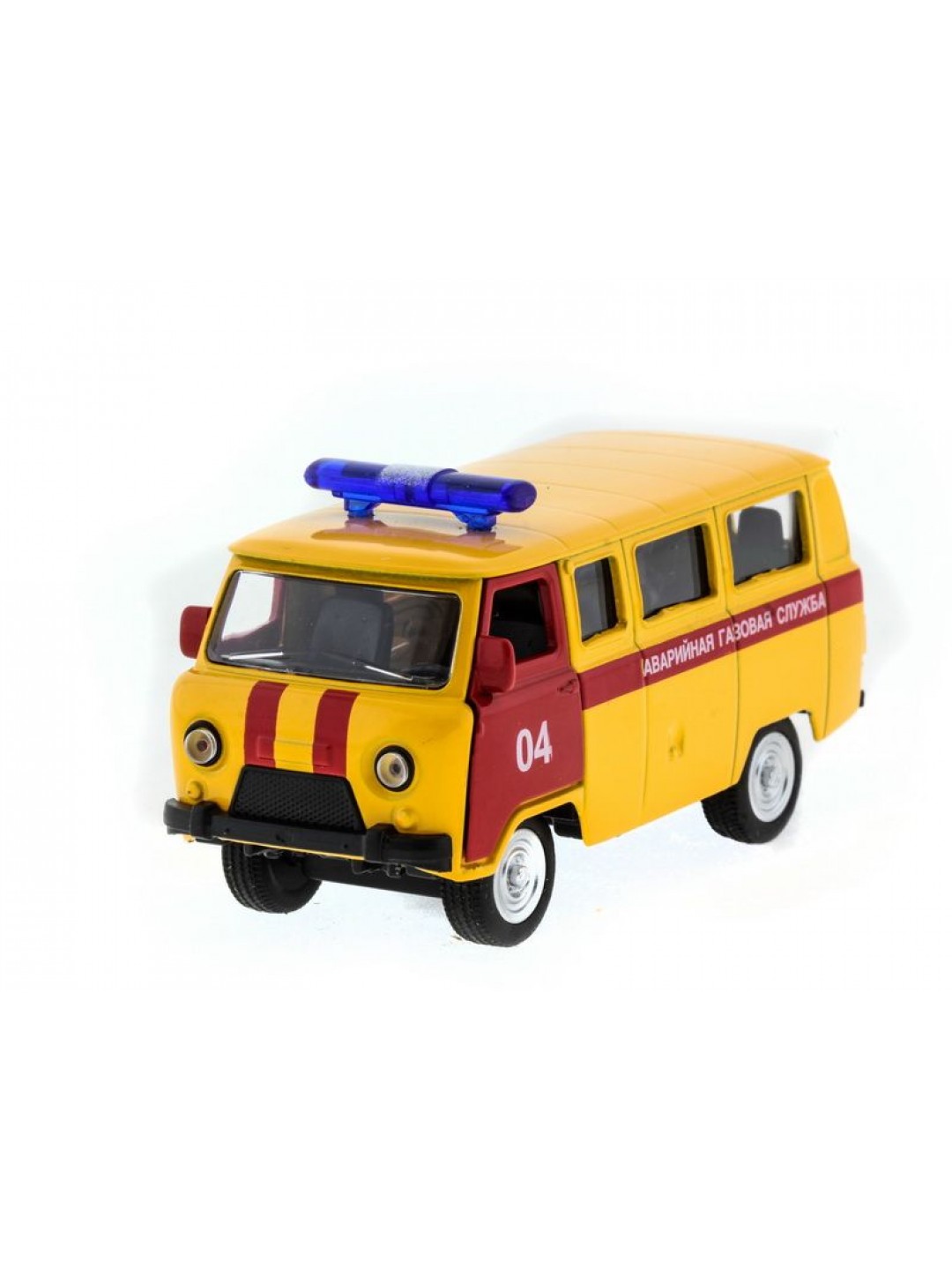 Машина "АВТОПАНОРАМА" инерц. УАЗ (аварийная) 1/50, в/к 12*7*5,5 см