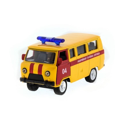 Машина "АВТОПАНОРАМА" инерц. УАЗ (аварийная) 1/50, в/к 12*7*5,5 см