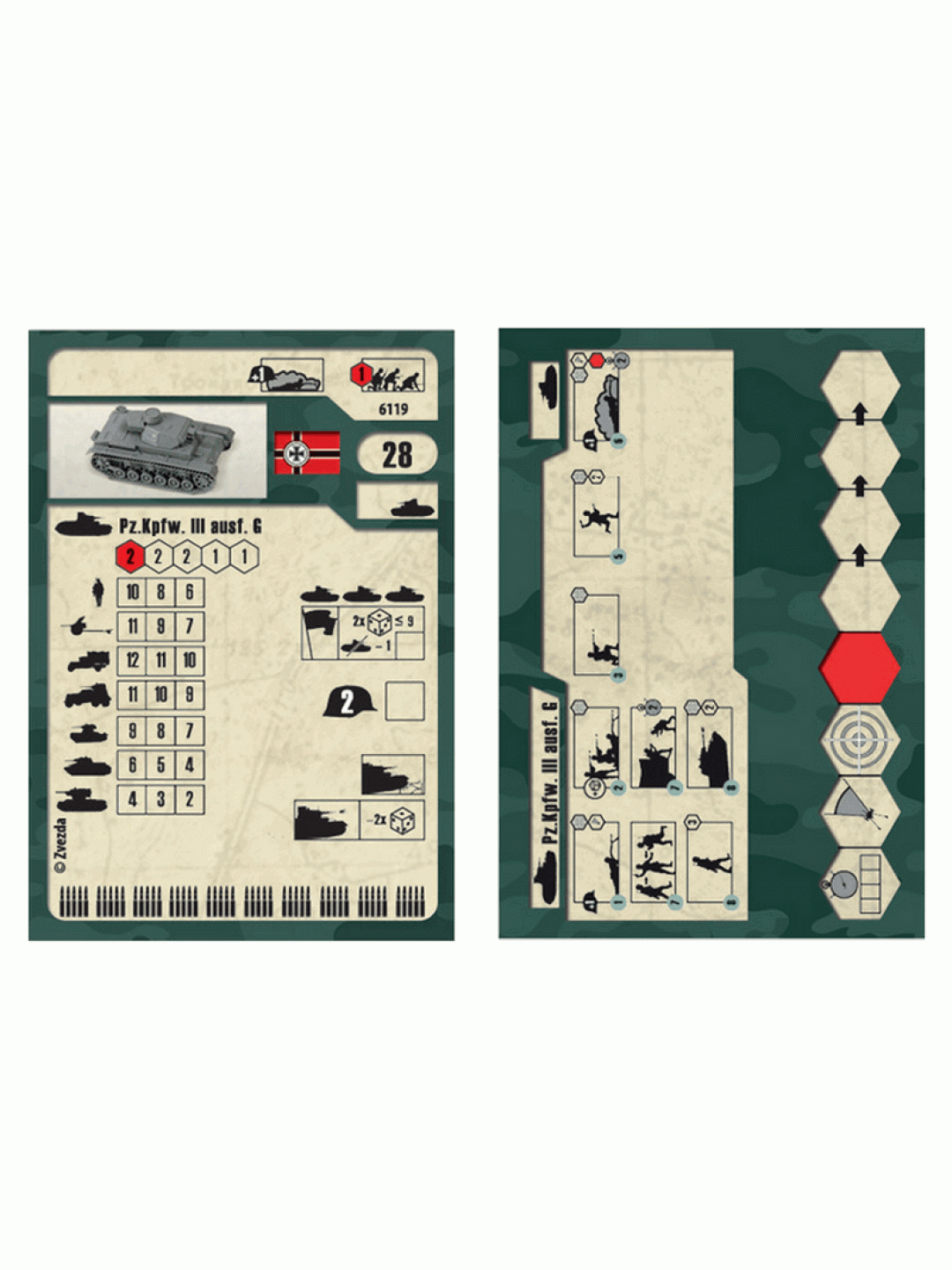 Сборная модель ZVEZDA Немецкий средний танк Pz.Kp.fw.III G, 1/100