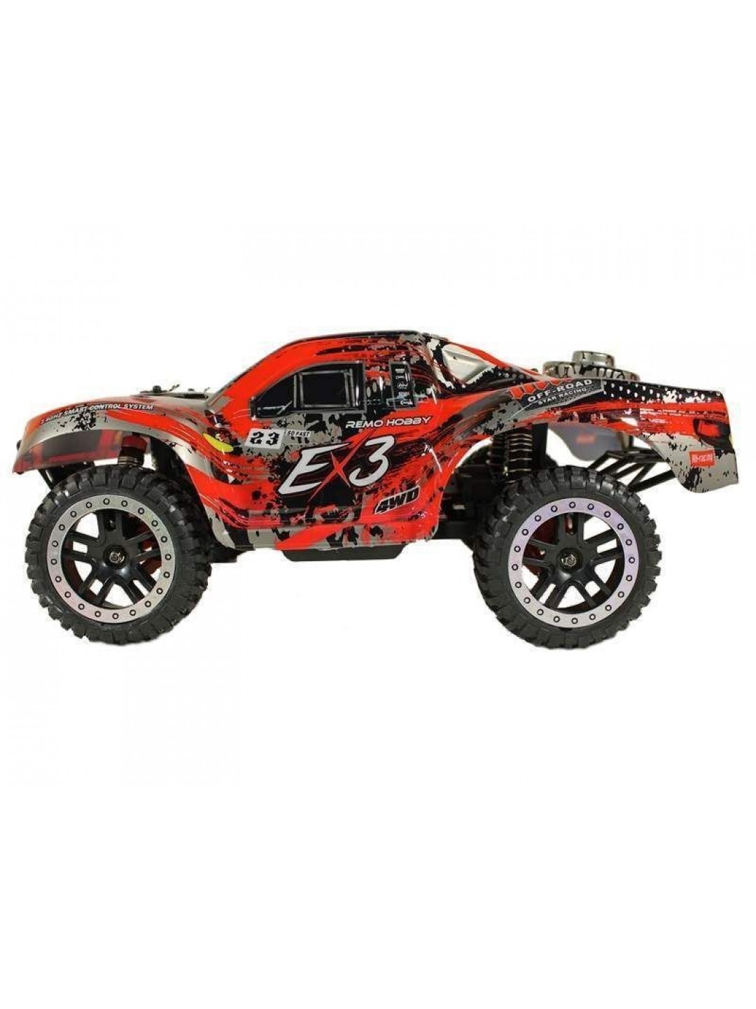 Радиоуправляемый шорт-корс Remo Hobby EX3 UPGRADE (красный) 4WD 2.4G 1/10 RTR