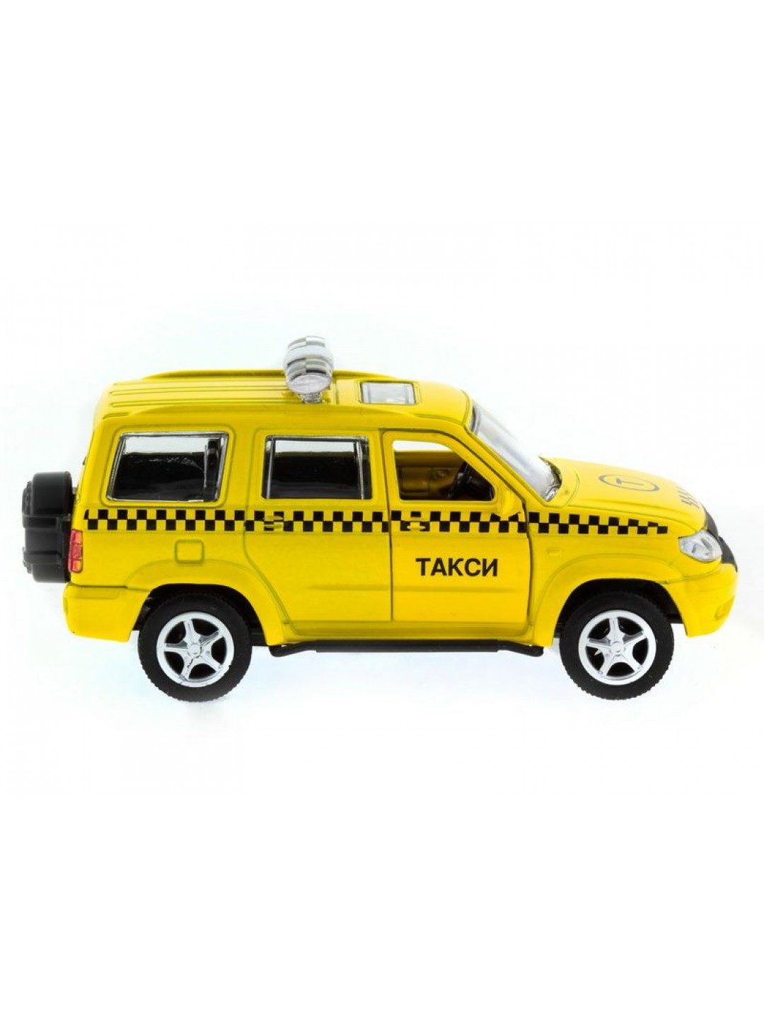 Машина "АВТОПАНОРАМА" инерц. УАЗ Патриот (такси) 1/50, в/к 12*7*5,5 см