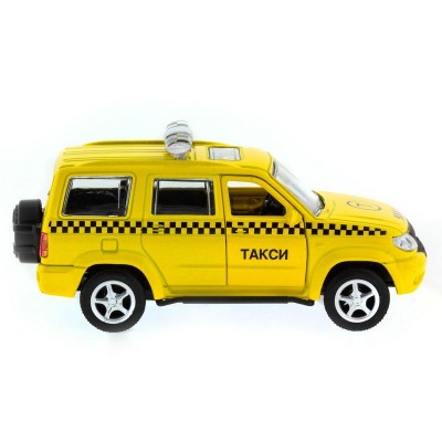 Машина "АВТОПАНОРАМА" инерц. УАЗ Патриот (такси) 1/50, в/к 12*7*5,5 см