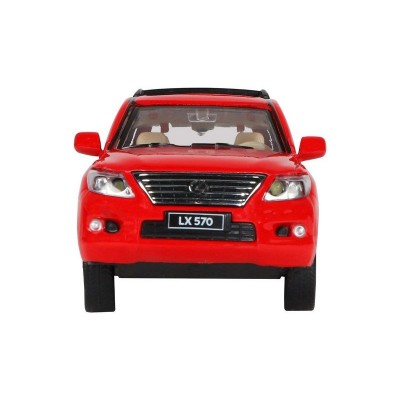 Машина "АВТОПАНОРАМА" Lexus LX570, красный, 1/32, свет, звук, инерция, в/к 17,5*13,5*9 см