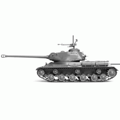 Сборная модель ZVEZDA Советский танк ИС-2 (сборка без клея), 1/72