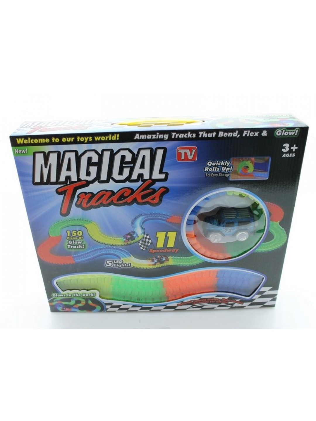 Трек гибкий Magic Tracks "Светится в темноте", 150 деталей