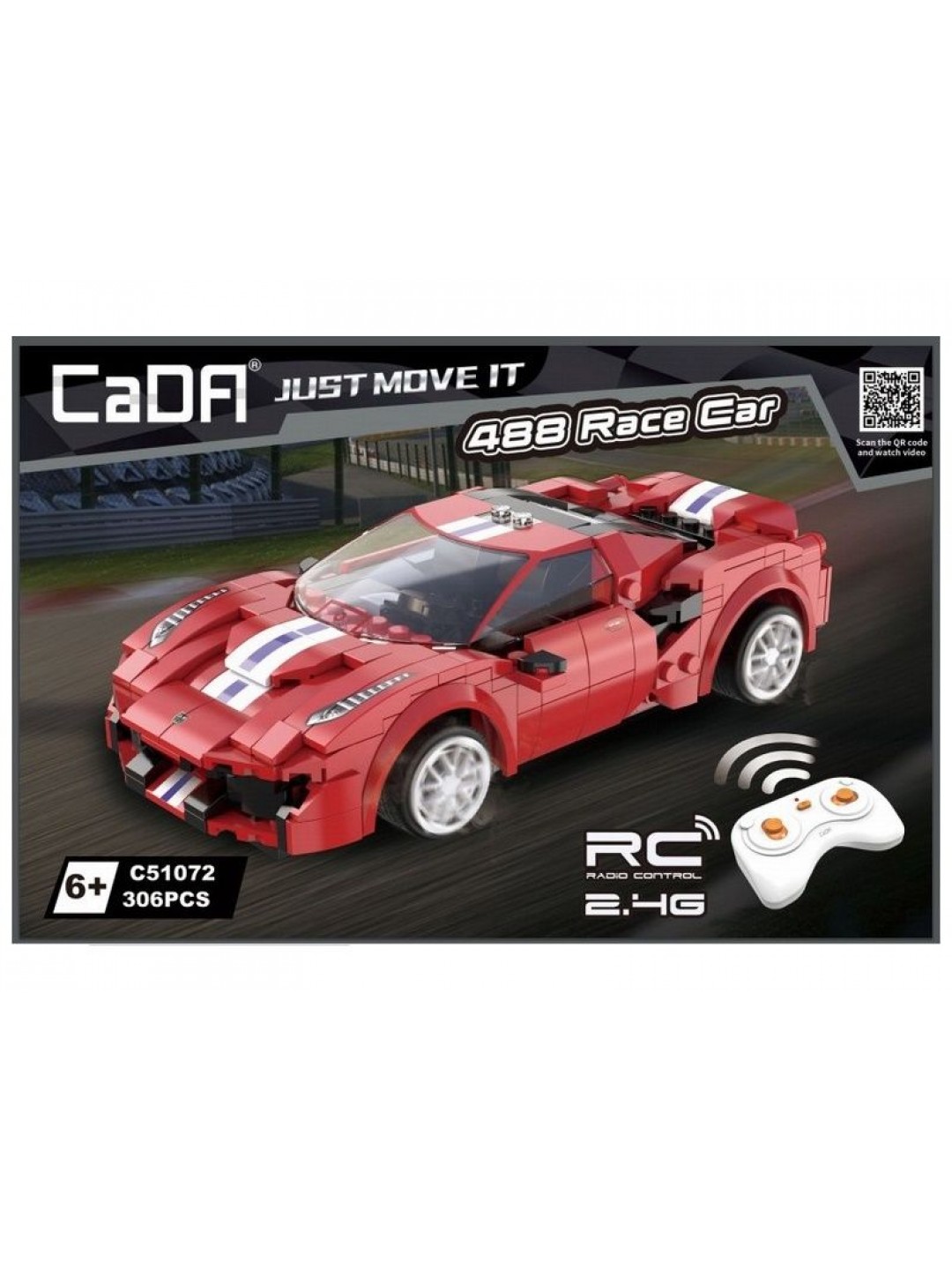 Конструктор CaDA Ferrari 488 (306 деталей)