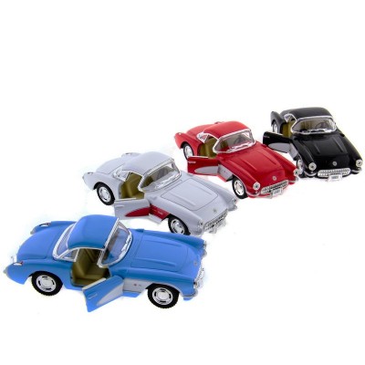 Машина Kinsmart "Chevrolet Corvette 1957" инерция (1/12шт.) 1:34 б/к