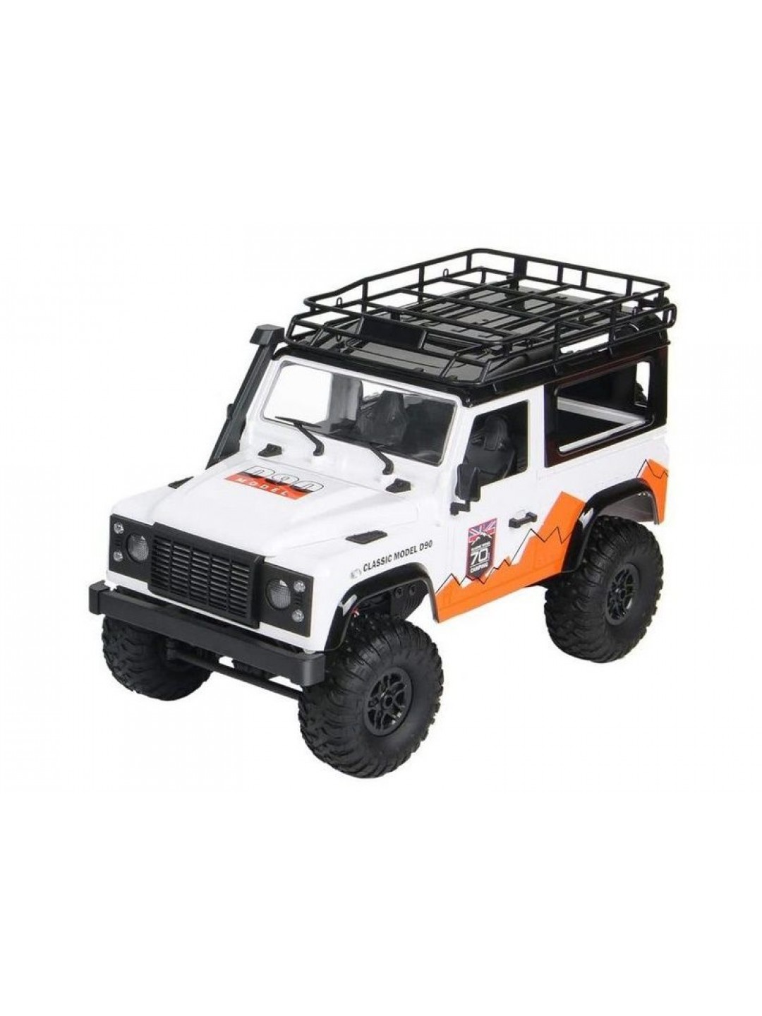 Радиоуправляемая машина MN MODEL английский внедорожник Defender  D90 (белый) 4WD 2.4G 1/12 RTR