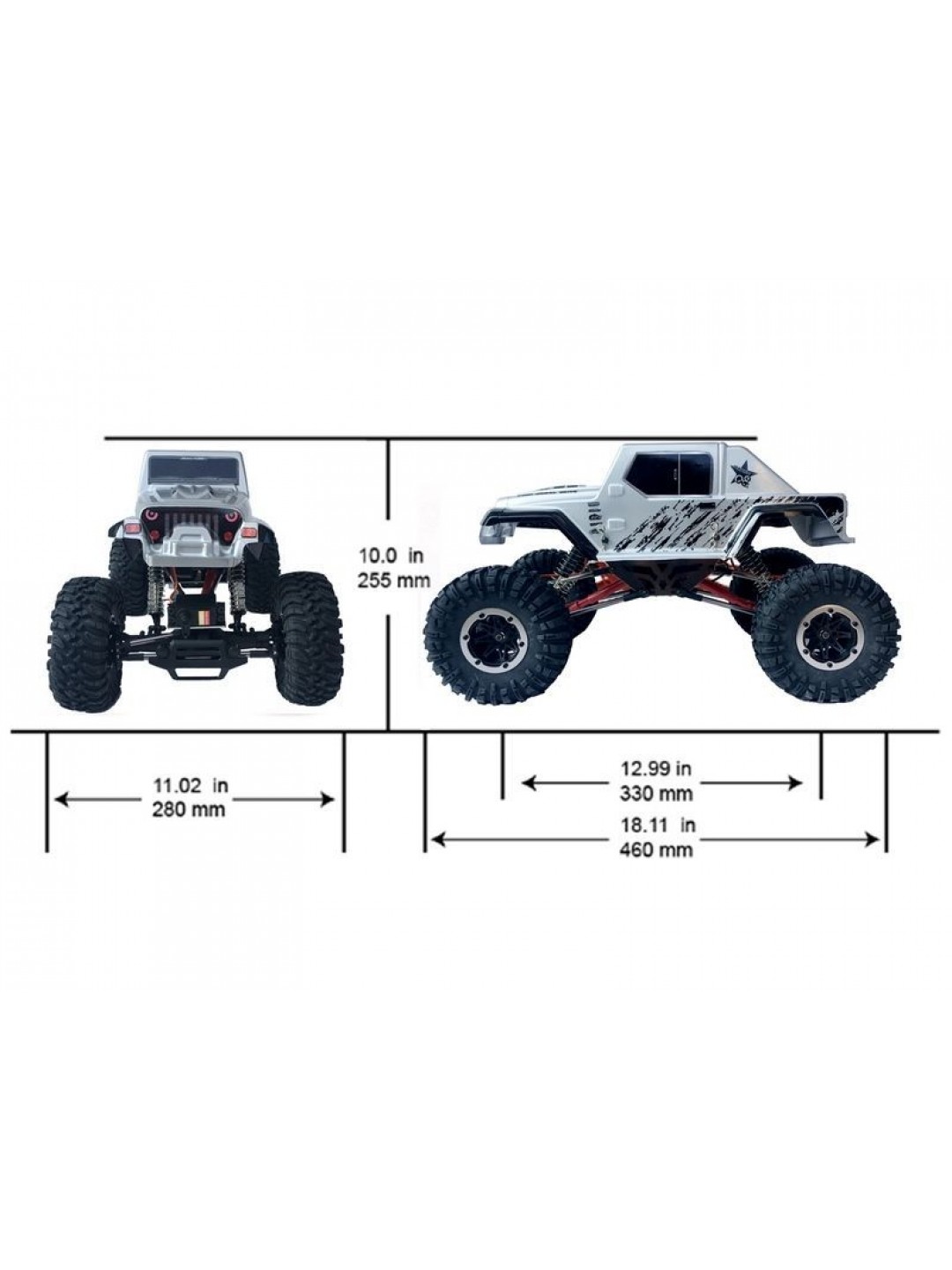 Радиоуправляемый краулер Remo Hobby Jeeps (1072-SJ) 4WD 2.4G 1/10 RTR