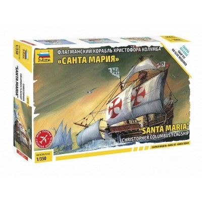 Сборная модель ZVEZDA Флагманский корабль Христофора Колумба "Санта-Мария", 1/350