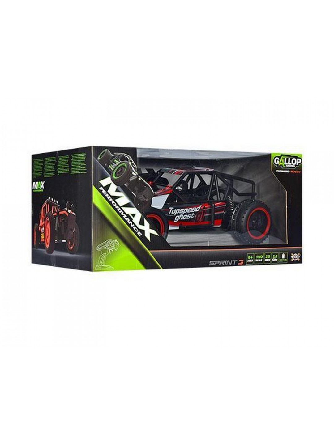 Р/У багги YED Ghost Top Speed 1:10 2.4G + АКК и ЗУ