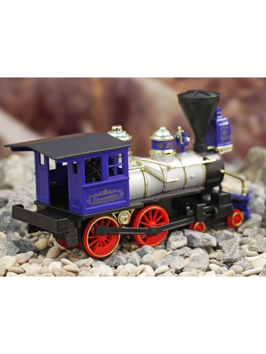 Машина Kinsmart Classic Locomotive инерция (1/6шт.) 17,5см б/к