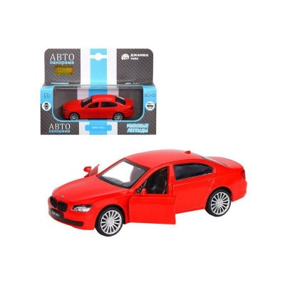 Машина "АВТОПАНОРАМА" BMW 760 LI, красный, 1/46, инерция, в/к 17,5*12,5*6,5 см