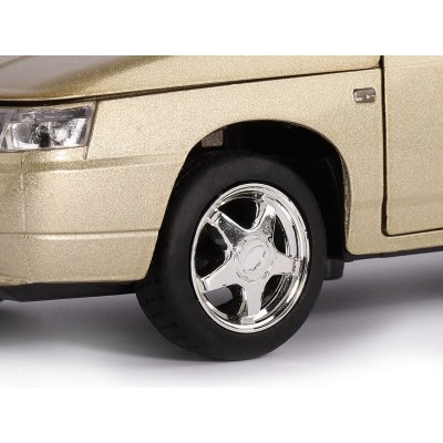 Машина "АВТОПАНОРАМА" ВАЗ 2112, золотой, 1/22, инерция, в/к 24,5*12,5*10,5 см