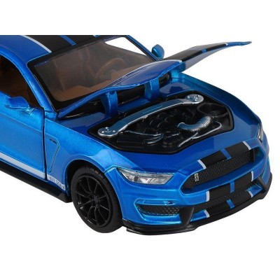 Машина "АВТОПАНОРАМА" Ford Shelby GT350, синий, 1/32, свет, звук, инерция, в/к 17,5*13,5*9 см