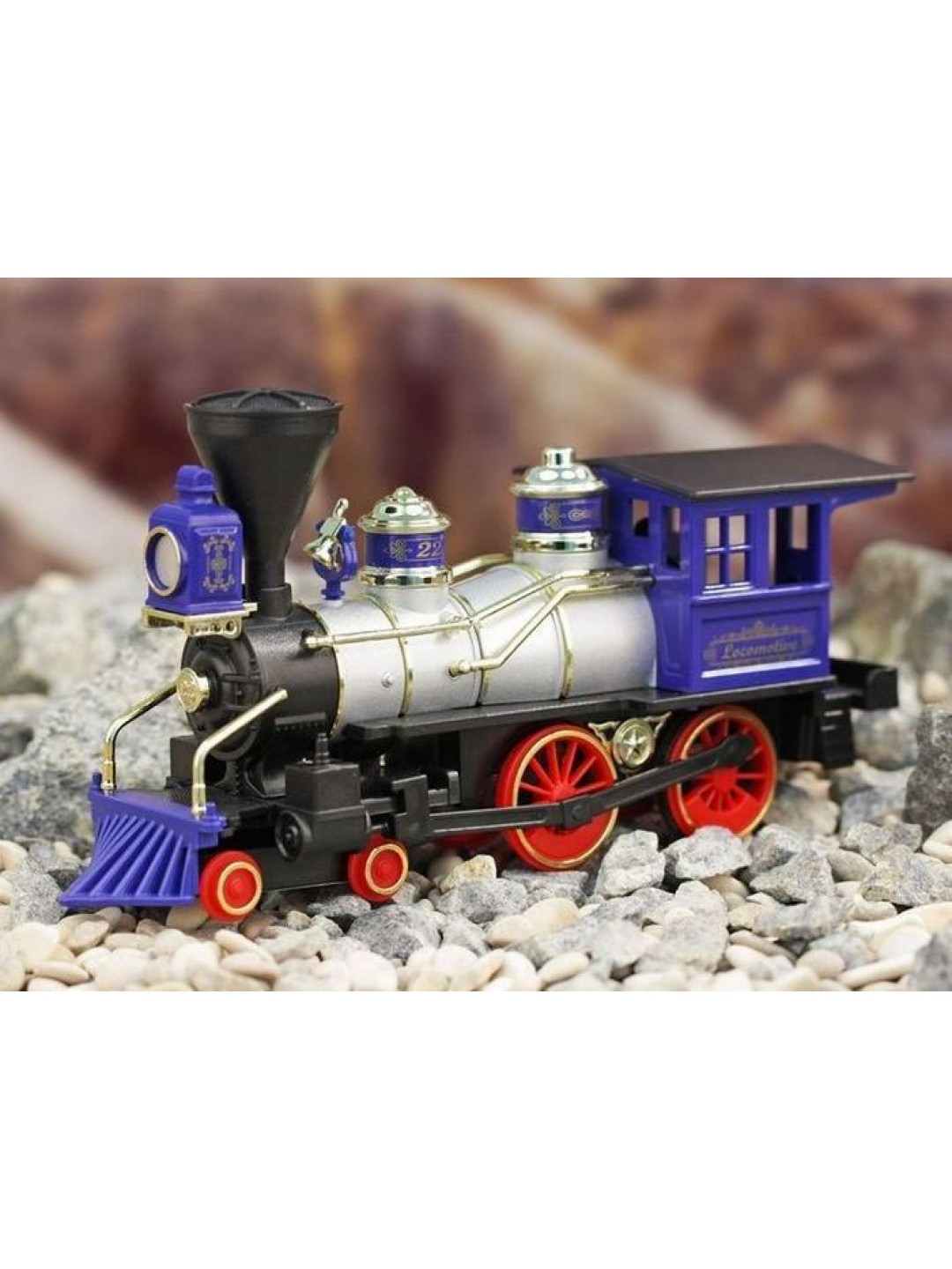 Машина Kinsmart Classic Locomotive инерция (1/6шт.) 17,5см б/к
