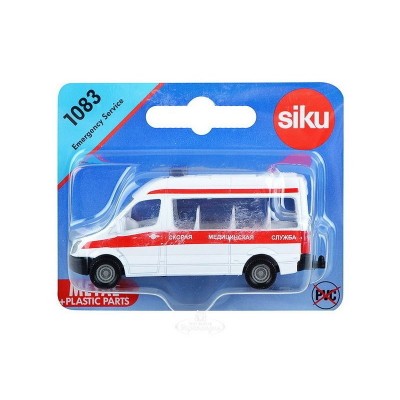 Микроавтобус Siku 1083RUS Скорая медицинская служба 1/50, белый