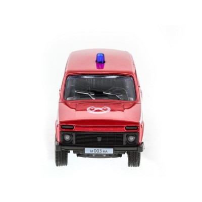 Машина "АВТОПАНОРАМА" инерц. ВАЗ 2121 1/50, в/к 12*7*5,5 см, красная