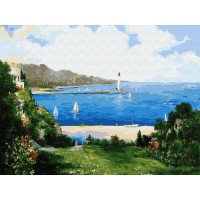 Картина по номерам 40х50 Сунг Ли. Маяк в заливе (25 цветов) Картина по номерам 40х50 Сунг Ли. Маяк в заливе (25 цветов)