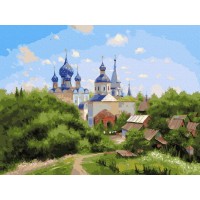 Картина по номерам с цветной схемой 40х50 МИЛЮКОВ А. В ОКРЕСТНОСТЯХ СУЗДАЛЯ (28 цветов) Картина по номерам с цветной схемой 40х50 МИЛЮКОВ А. В ОКРЕСТНОСТЯХ СУЗДАЛЯ (28 цветов)