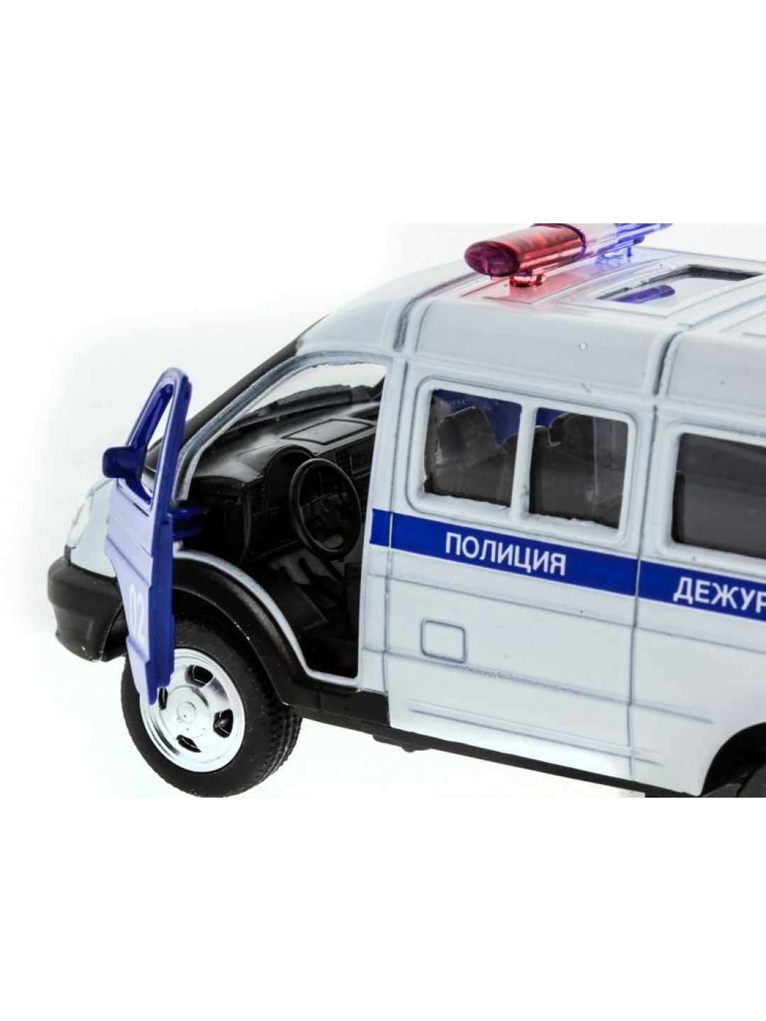 Машина "АВТОПАНОРАМА" инерц. "ГАЗель"(полиция) 1/50, в/к 14,5*8*5,5 см