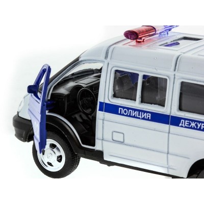 Машина "АВТОПАНОРАМА" инерц. "ГАЗель"(полиция) 1/50, в/к 14,5*8*5,5 см