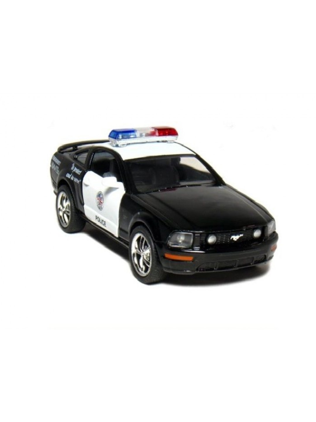 Машина Kinsmart 1:38 FORD Mustang GT Police инерция (1/12шт.) б/к