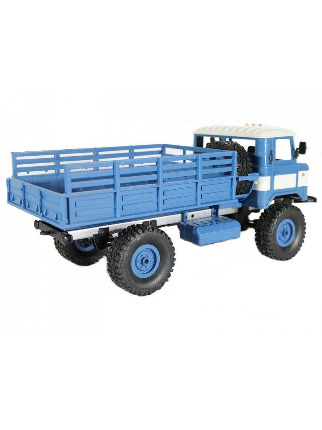 Радиоуправляемая машина MN MODEL ГАЗ-66 грузовая (синяя) 4WD 2.4G 1/16 RTR