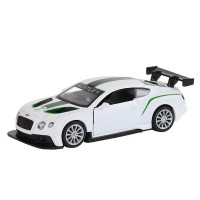 Машина "АВТОПАНОРАМА" Bentley Continental GT3, белый, 1/43, инерция, в/к 17,5*12,5*6,5 см Машина "АВТОПАНОРАМА" Bentley Continental GT3, белый, 1/43, инерция, в/к 17,5*12,5*6,5 см
