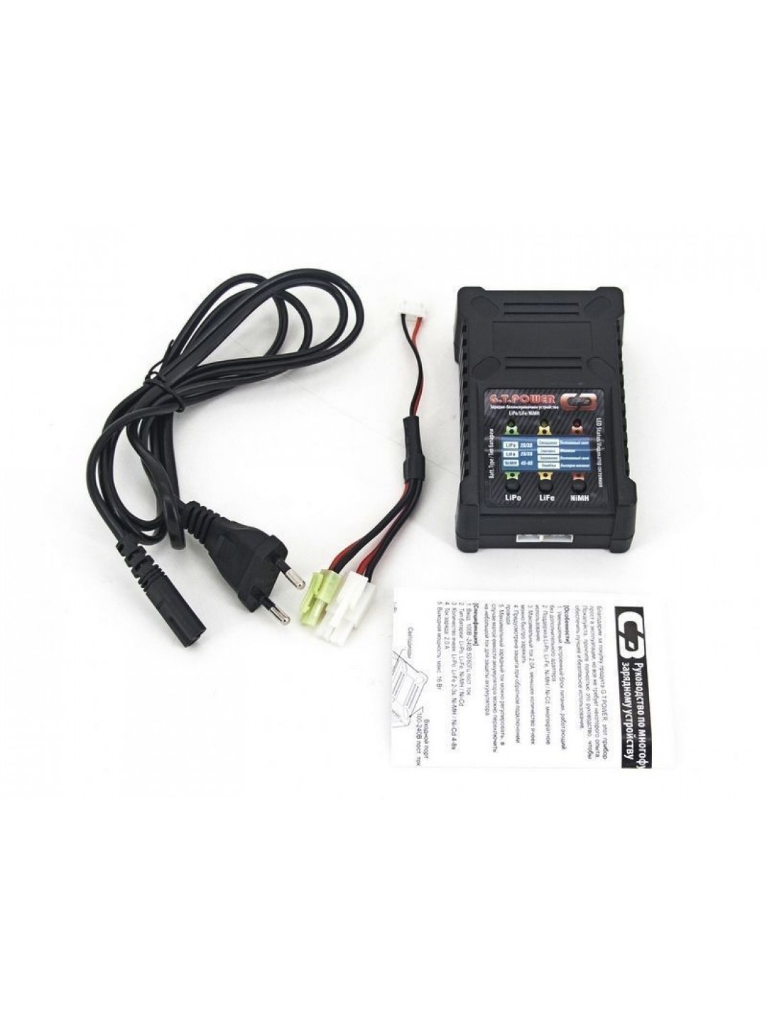 Универсальное зарядное устройство G.T.Power C3 LiPo/NiMh (220В/2A/2-3S) Tamiya/Mini Tamiya