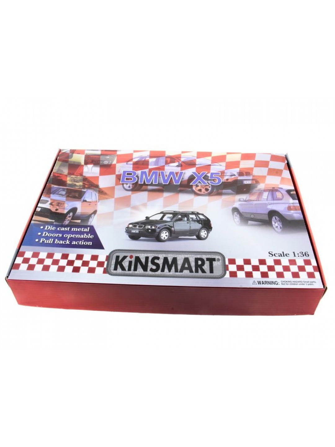 Машина Kinsmart 1:36 BMW X5 инерция (1/12шт.) б/к