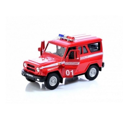 Машина Autotime "UAZ HUNTER" пожарная охрана 1:36