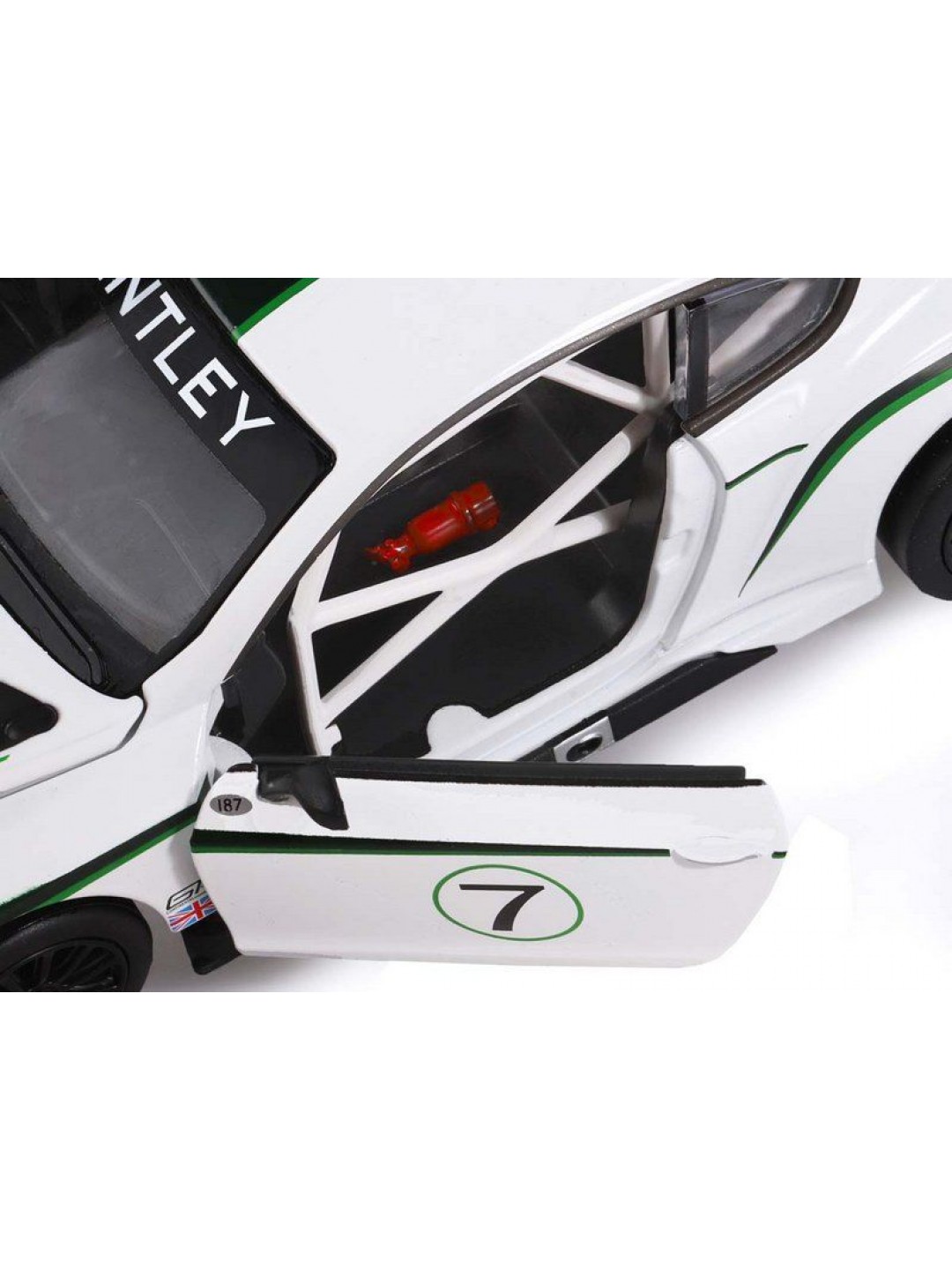 Машина "АВТОПАНОРАМА" Bentley Continental GT3 Concept, белый, 1/24, в/к 24,5*12,5*10,5 см