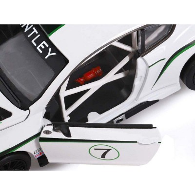 Машина "АВТОПАНОРАМА" Bentley Continental GT3 Concept, белый, 1/24, в/к 24,5*12,5*10,5 см