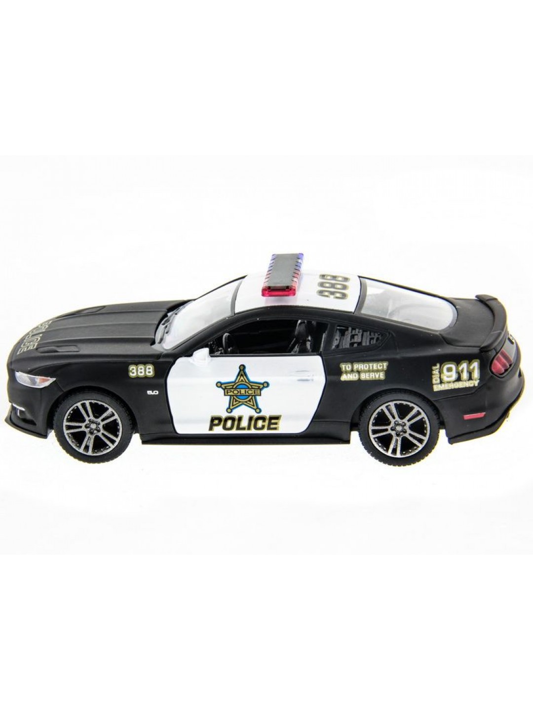 Машина Kinsmart 1:38 Ford Mustang GT 2015 (Police) инерция (1/12шт.) б/к